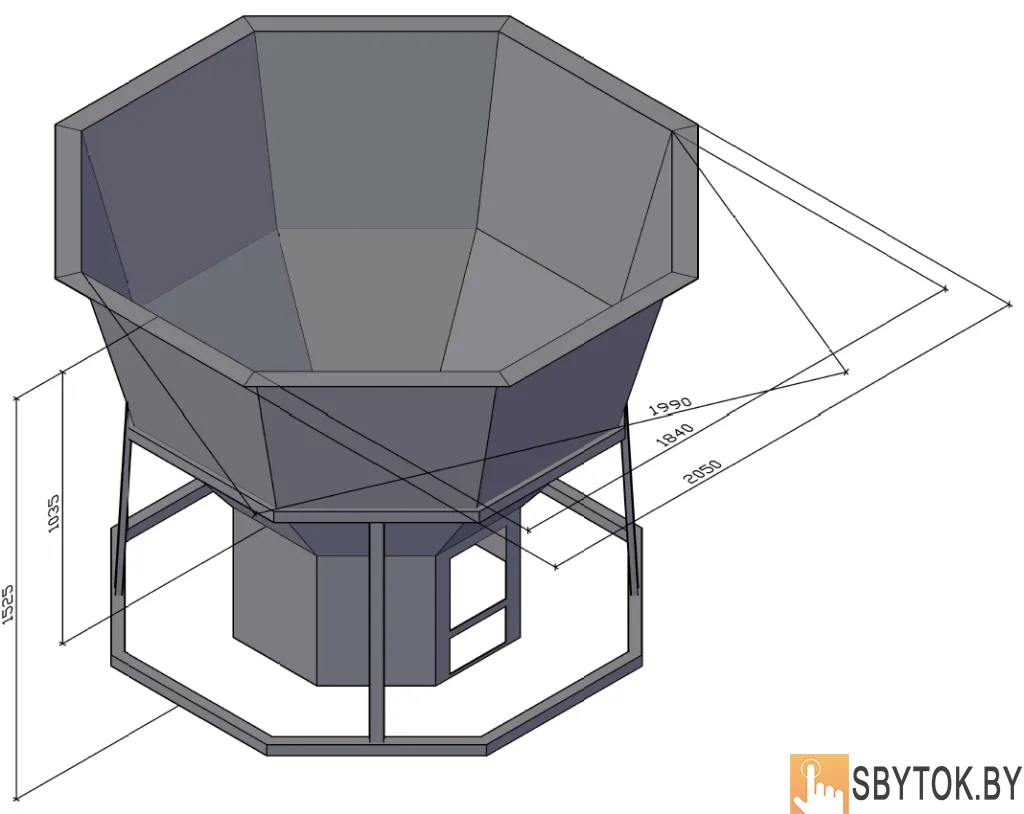 Чан банный. 304-я нержавейка.