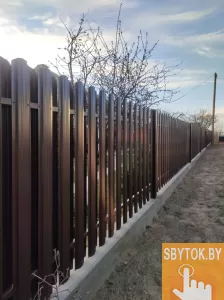Забор из металлопрофиля,штакета. Монтаж под ключ от Минска до Столбцов