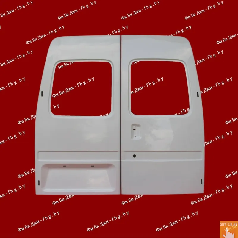 Двери задние Ford Transit (Подвышенные)(1986-2000 г.в.), из стеклопластика