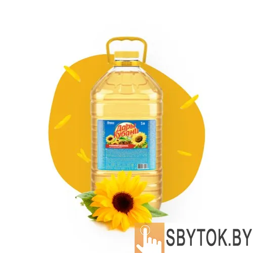 Масло подсолнечное ТМ Дары Кубани
